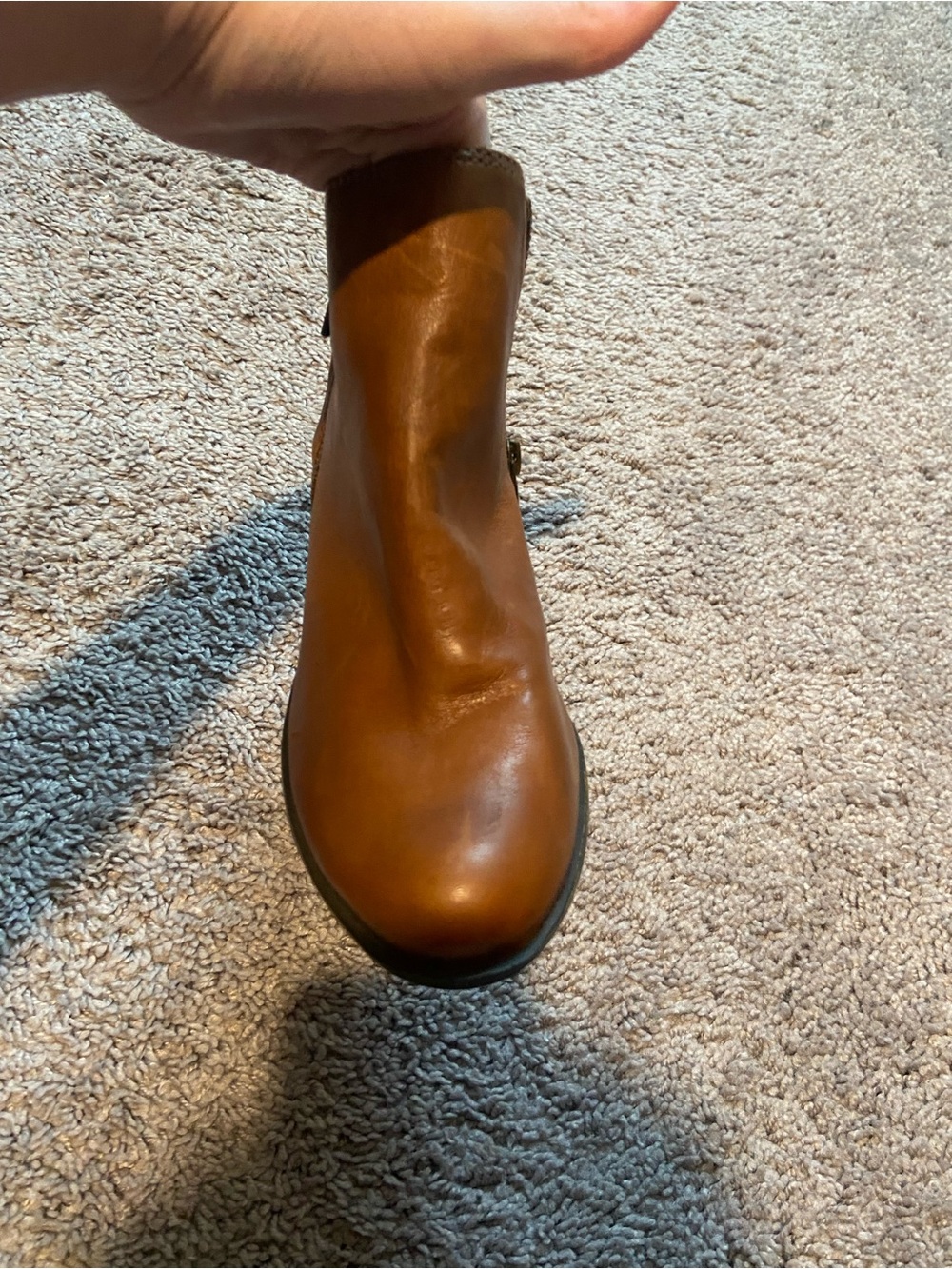 New without Box Leather Brown Lucky Basel Bootie Size 9 - Picture 4 of 14